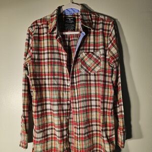 Plaid Casual Button Down Shirt